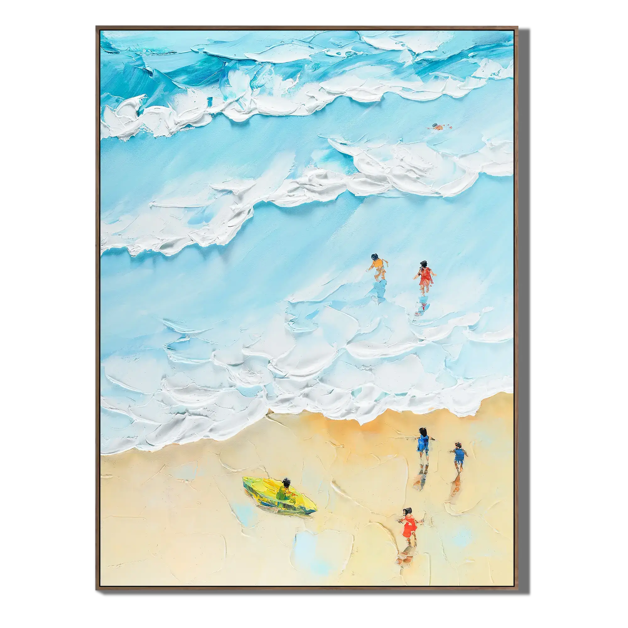 Blue Wave Beach Ocean Wall Art