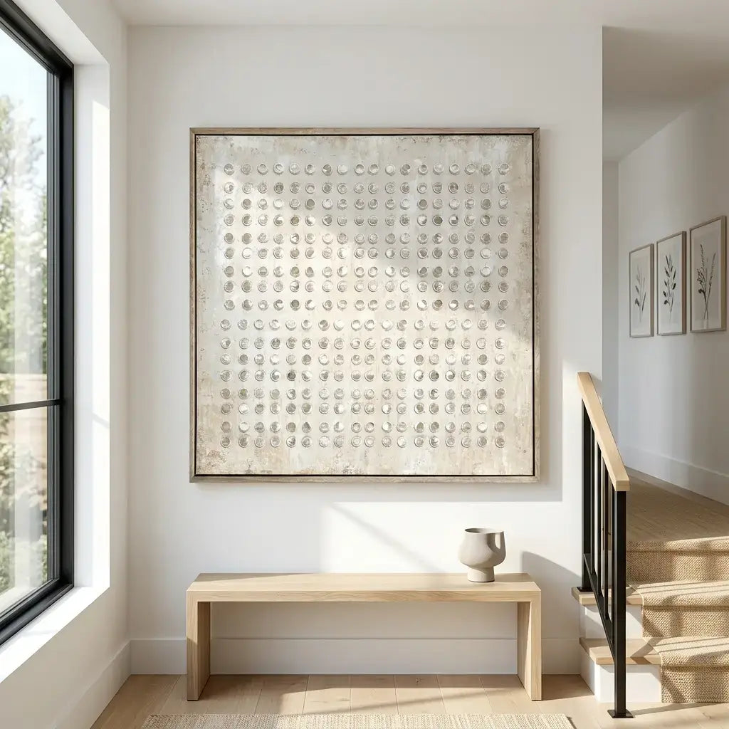 Lvory Circle Matrix Wabi Sabi Wall Art
