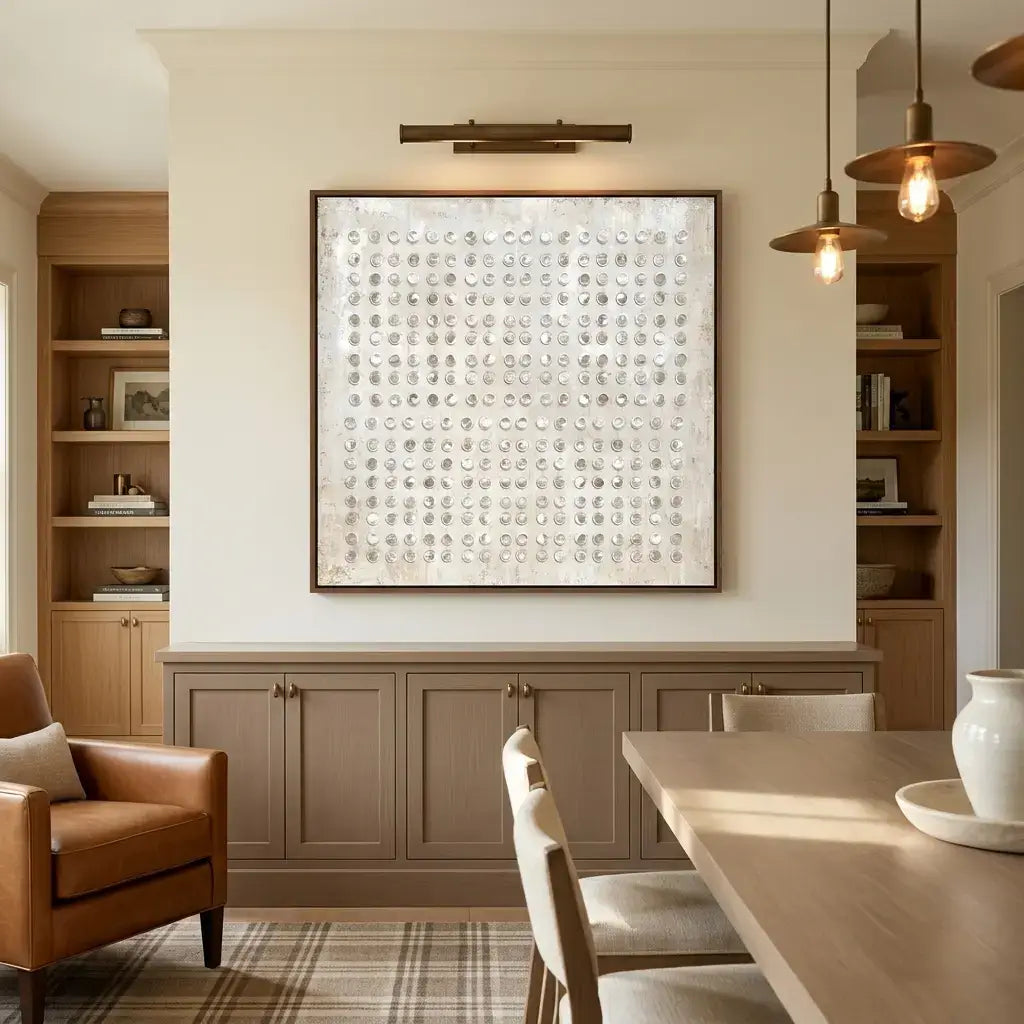 Lvory Circle Matrix Wabi Sabi Wall Art