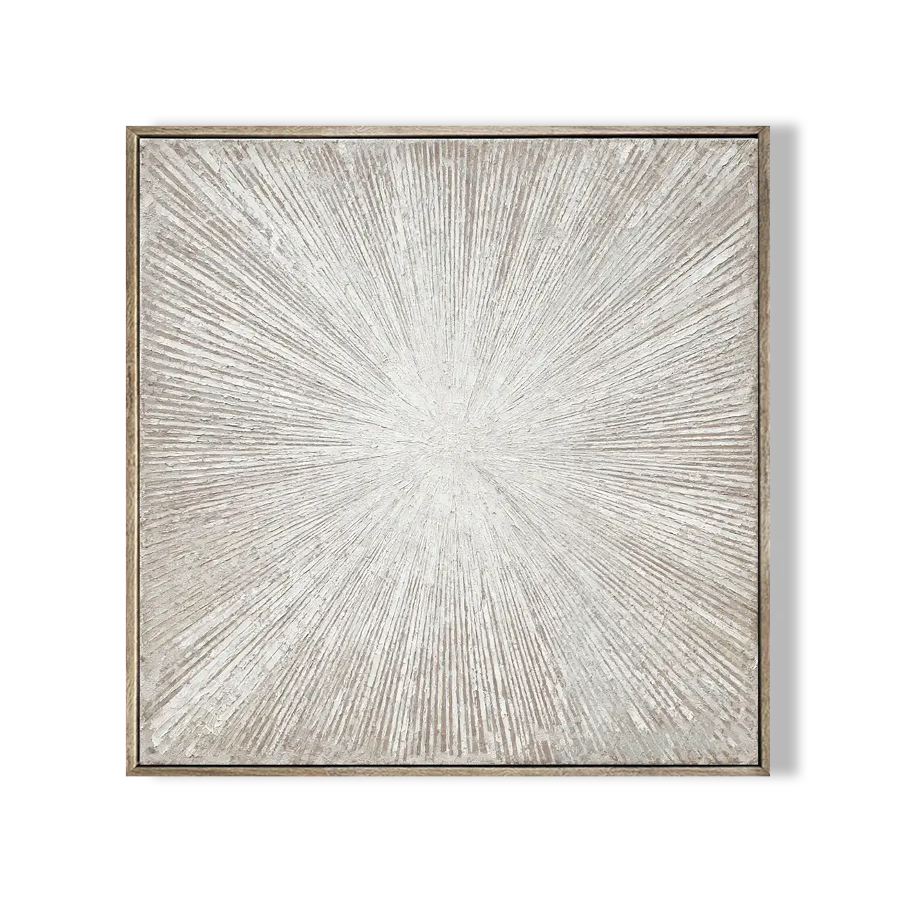 Framed abstract art with a pattern on a white background