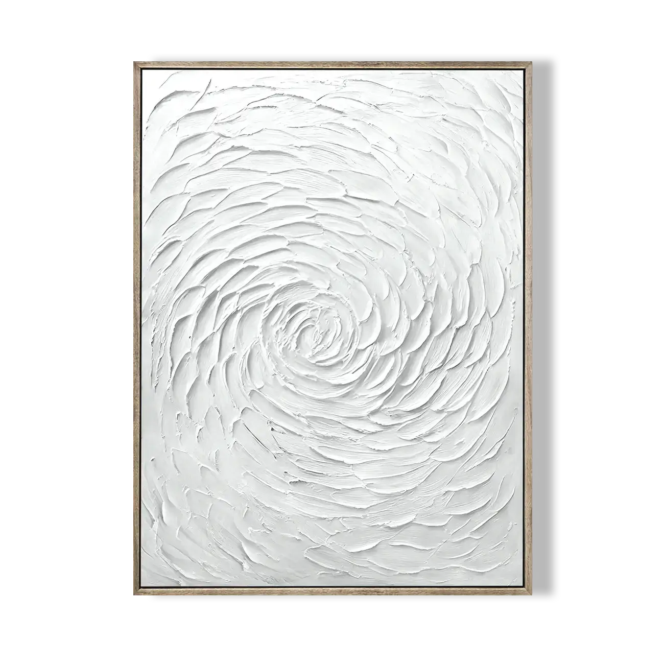 White Textured Abstract Oil Painting #JLV011