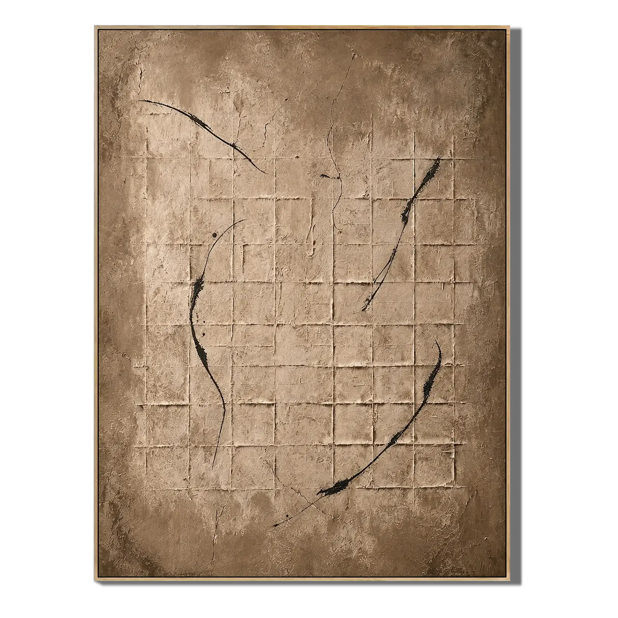Earthen Patina Gestural Abstract