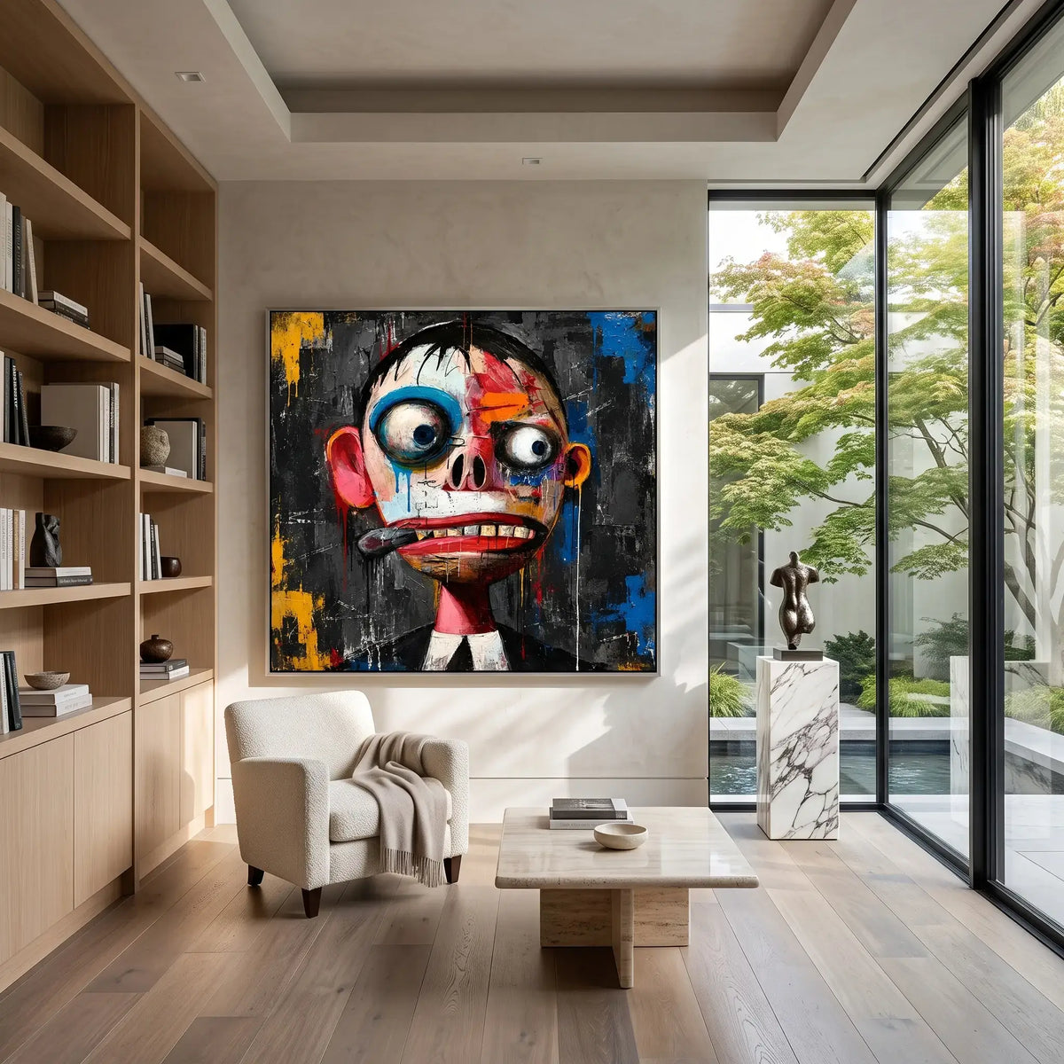 Bold Expressionist Cigar Canvas