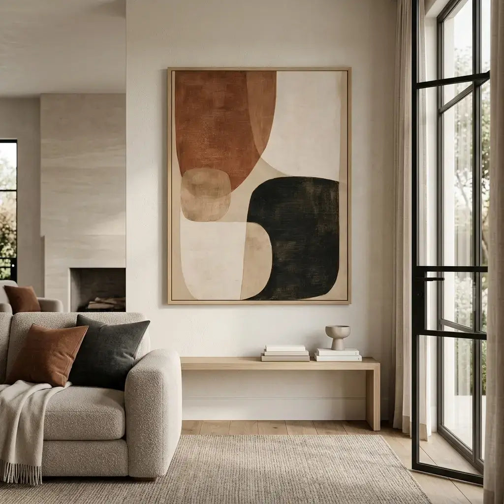 Geometric Earth Tone Art