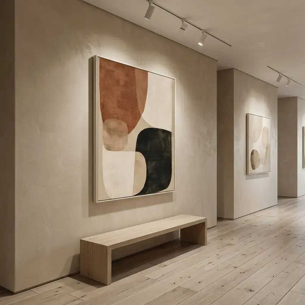 Geometric Earth Tone Art