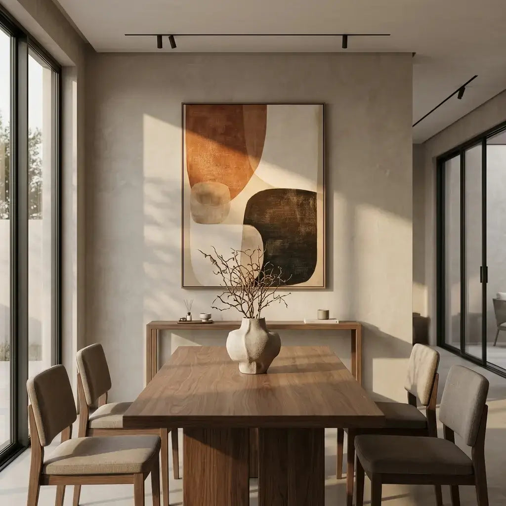 Geometric Earth Tone Art