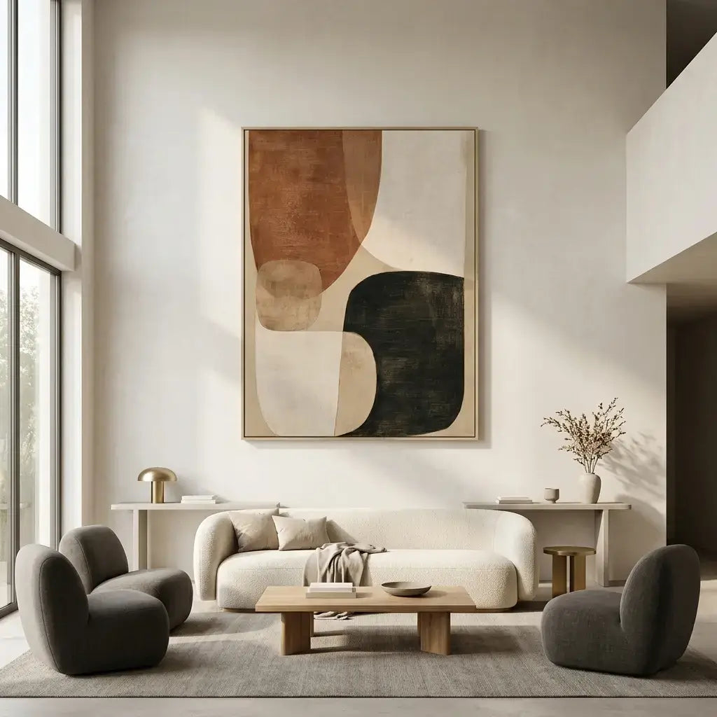 Geometric Earth Tone Art