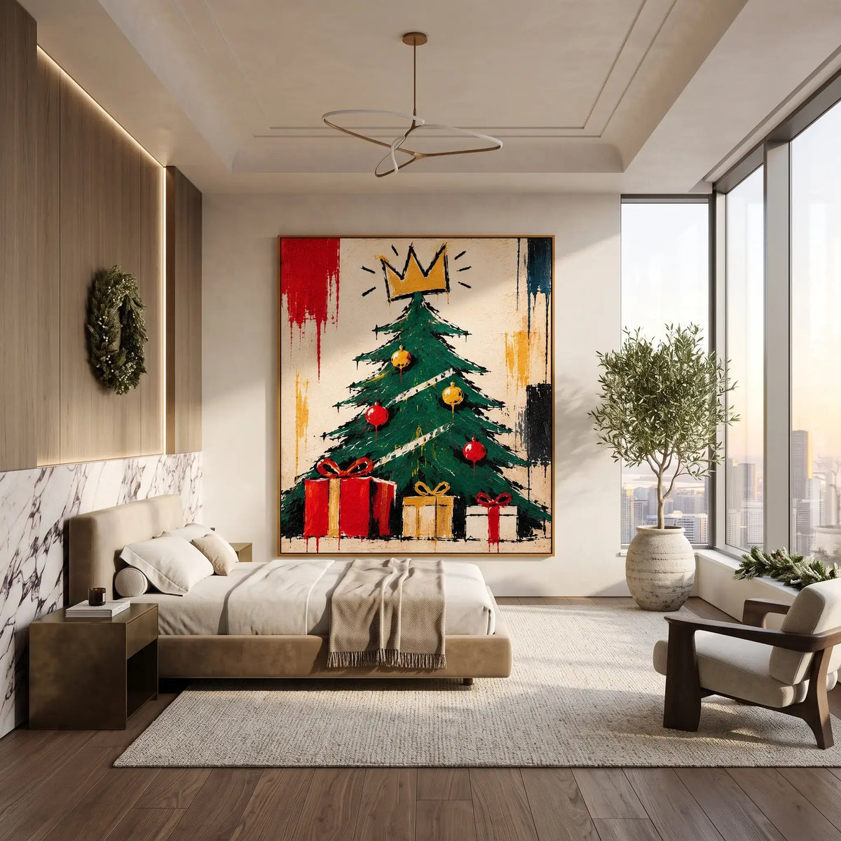 Urban Crown Christmas Tree Art