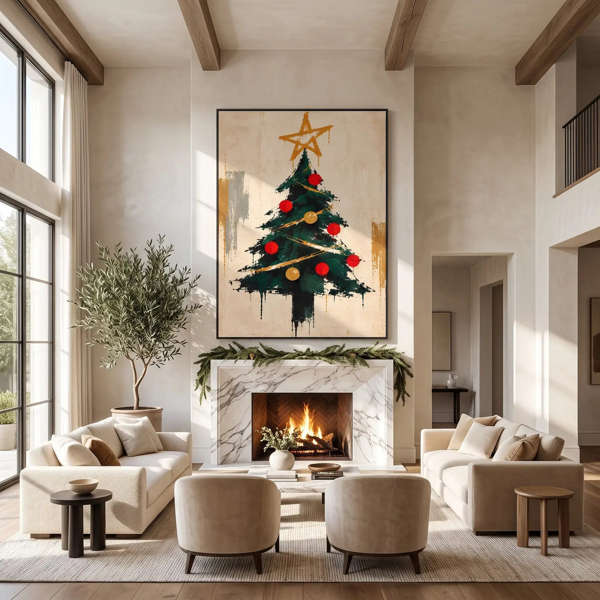 Expressive Holiday Star Tree