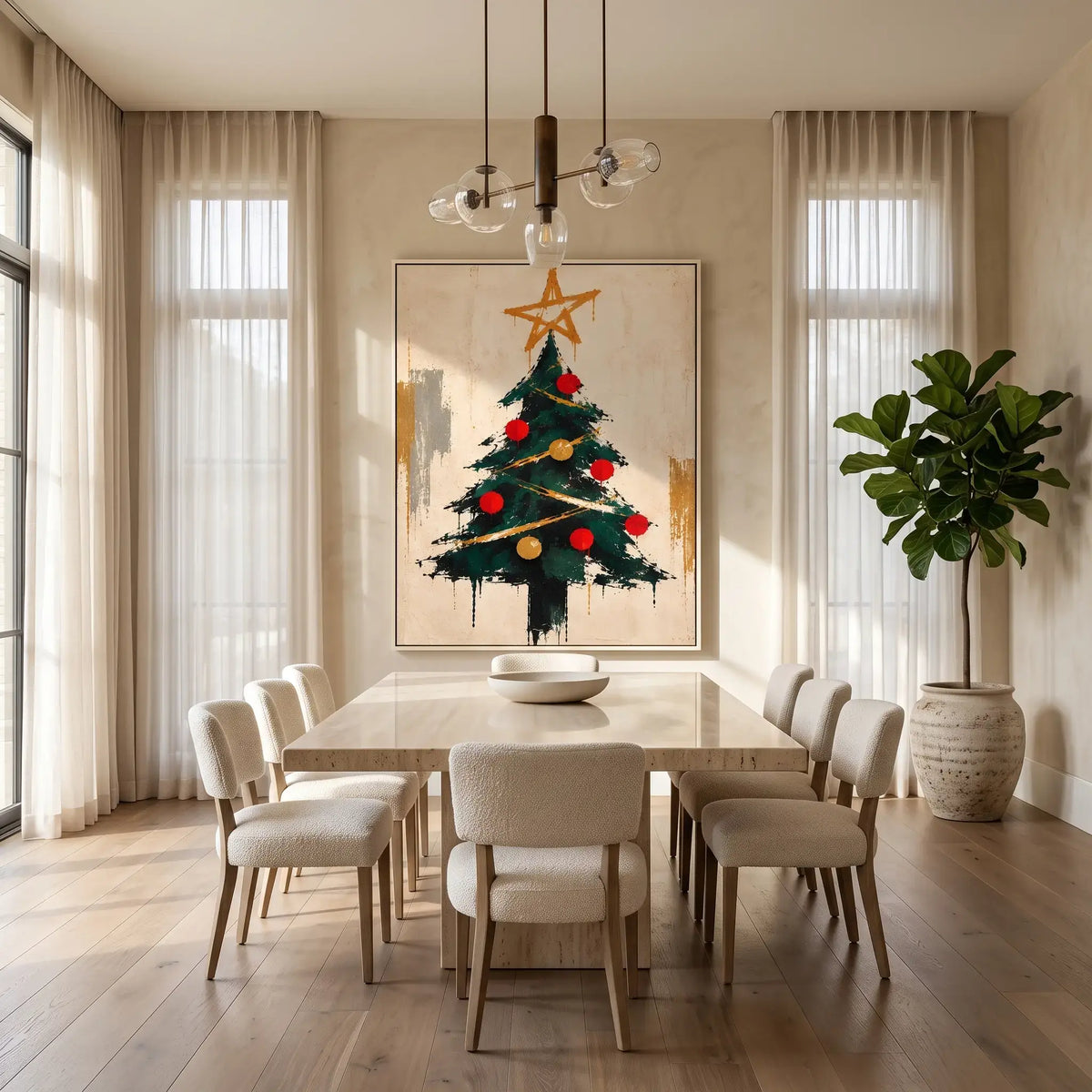 Expressive Holiday Star Tree