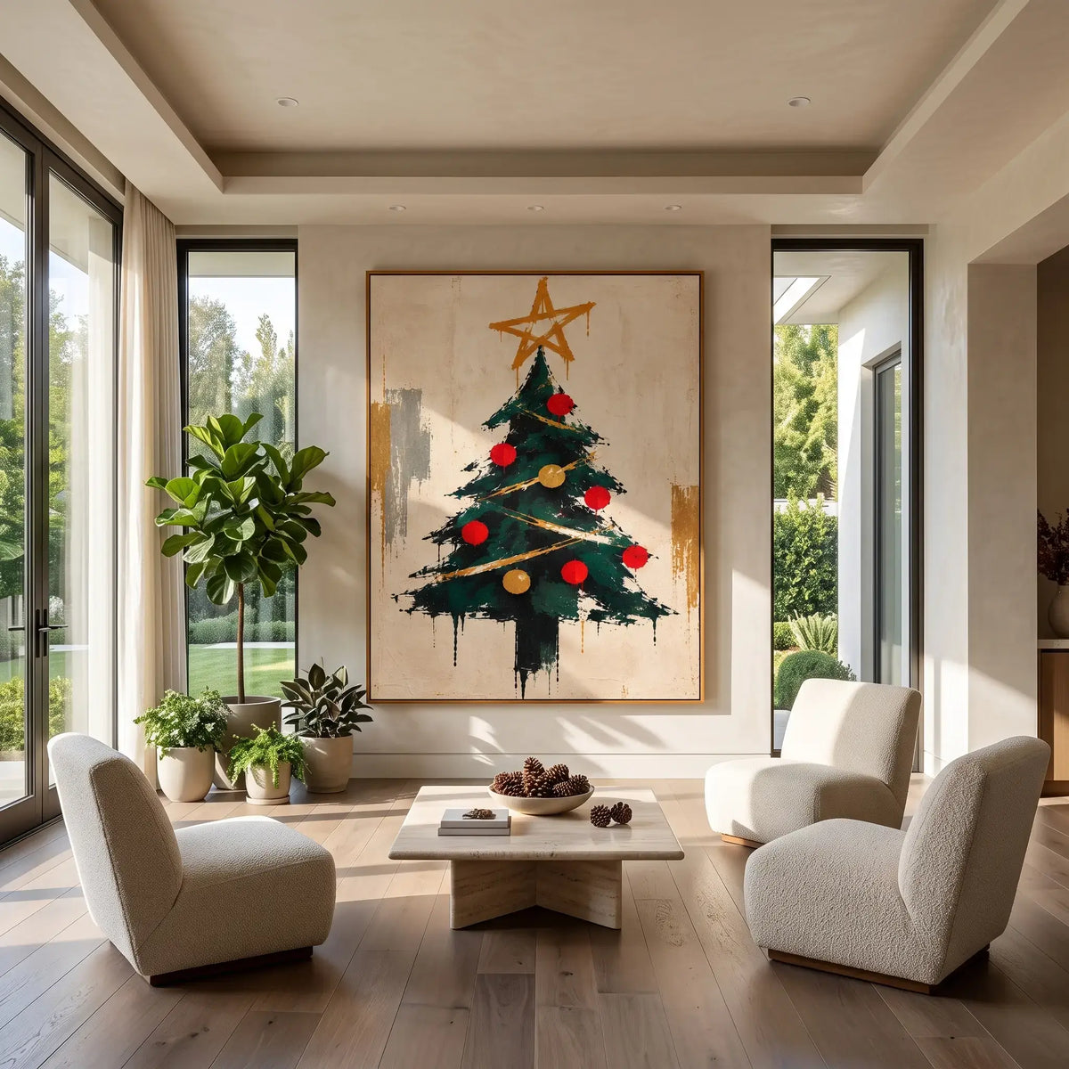 Expressive Holiday Star Tree