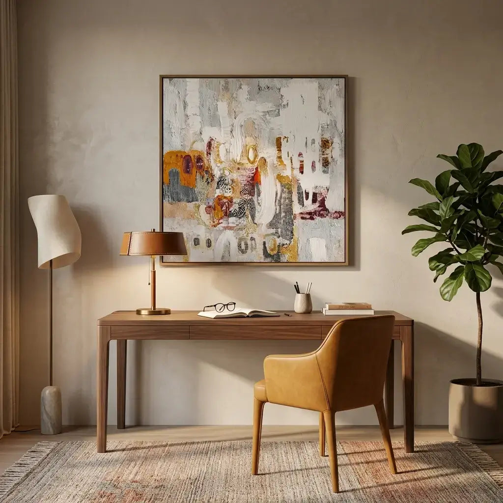 Gilded Arches Abstract Wall Art