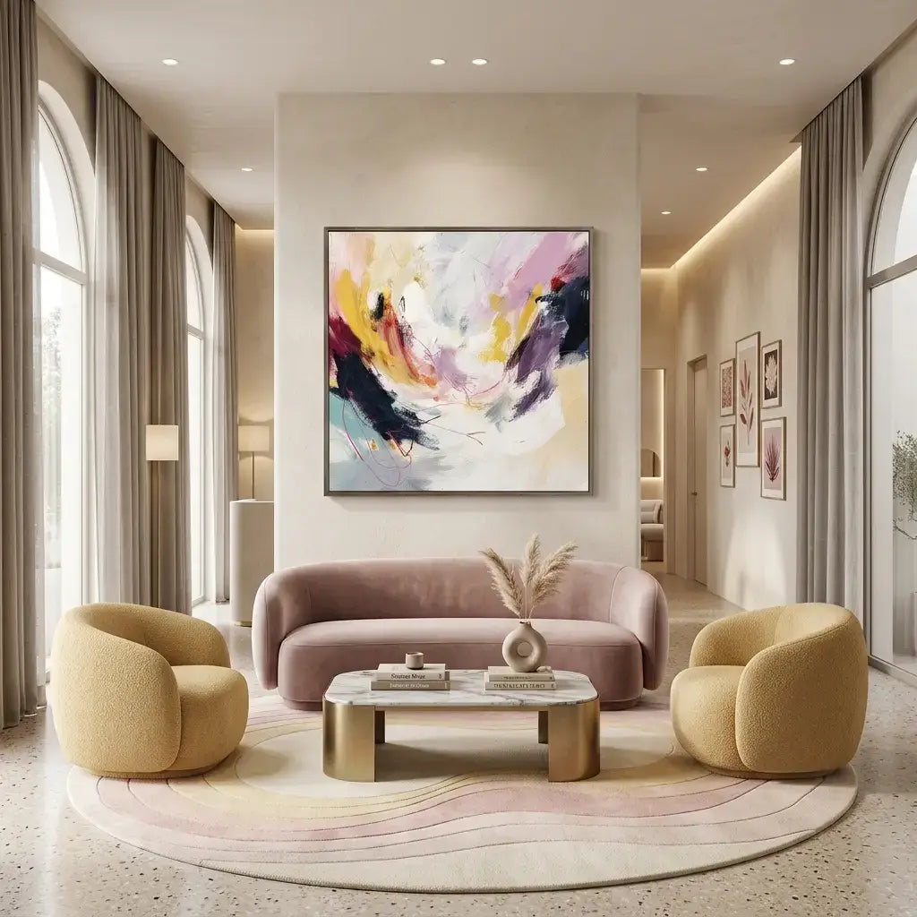 Chromatic Swirl Abstract Wall Art