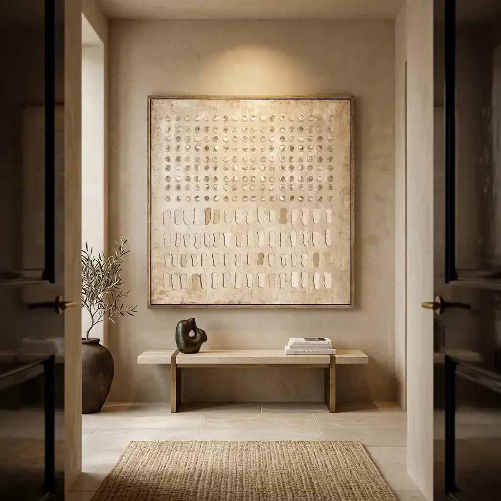 Soft Bar Matrix Wabi Sabi Wall Art