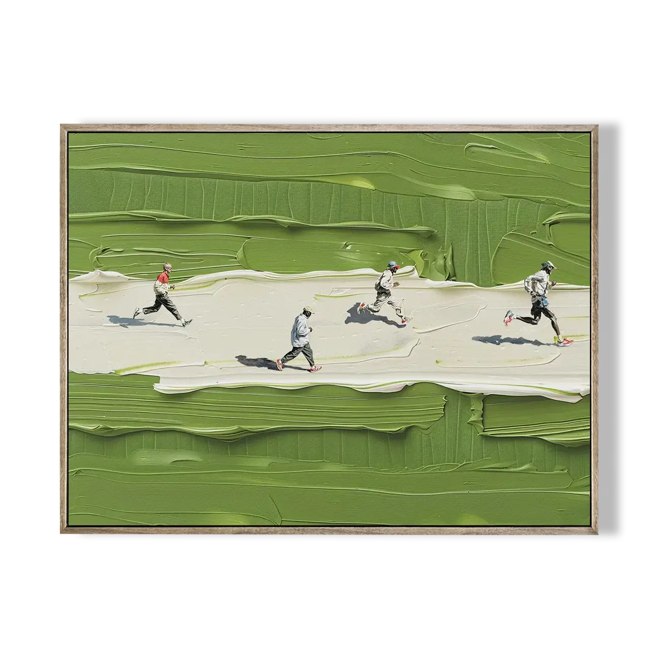 Textured Running Path Sport