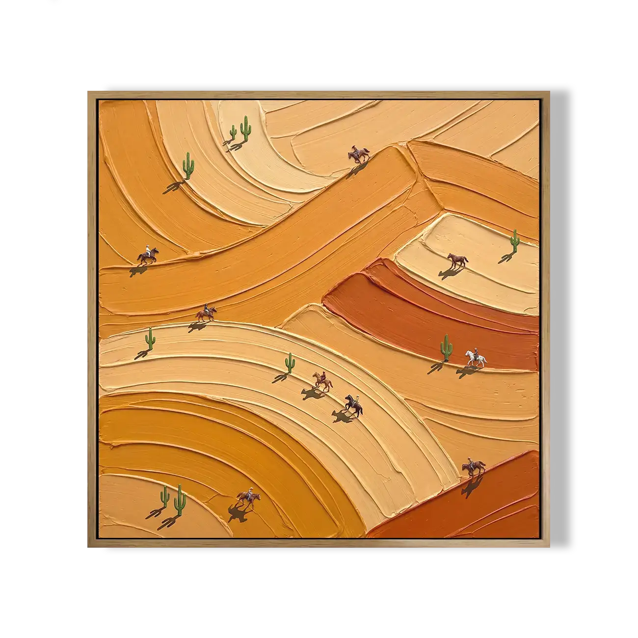 Abstract Desert Oasis Journey