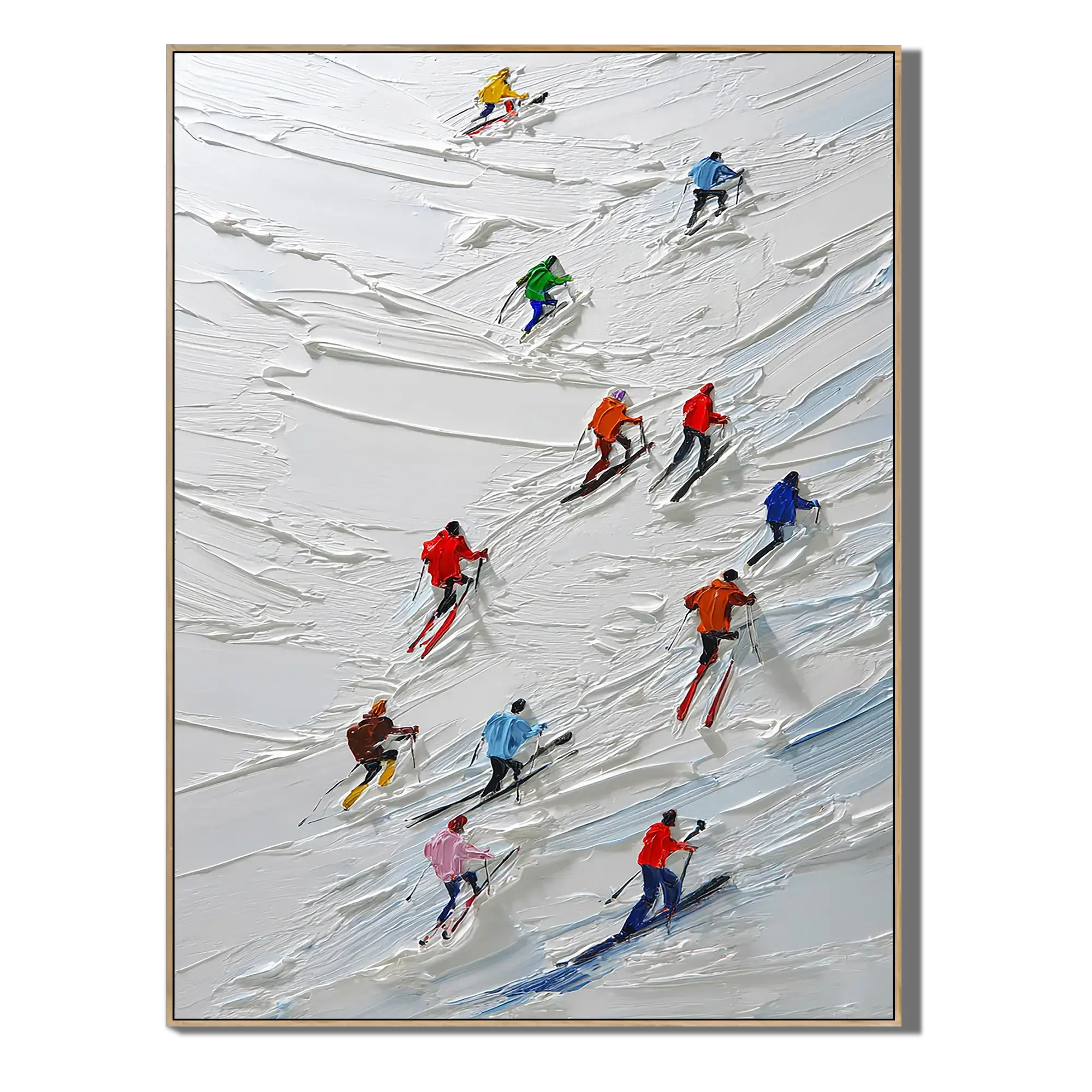 Vibrant Skiers Sports Wall Art