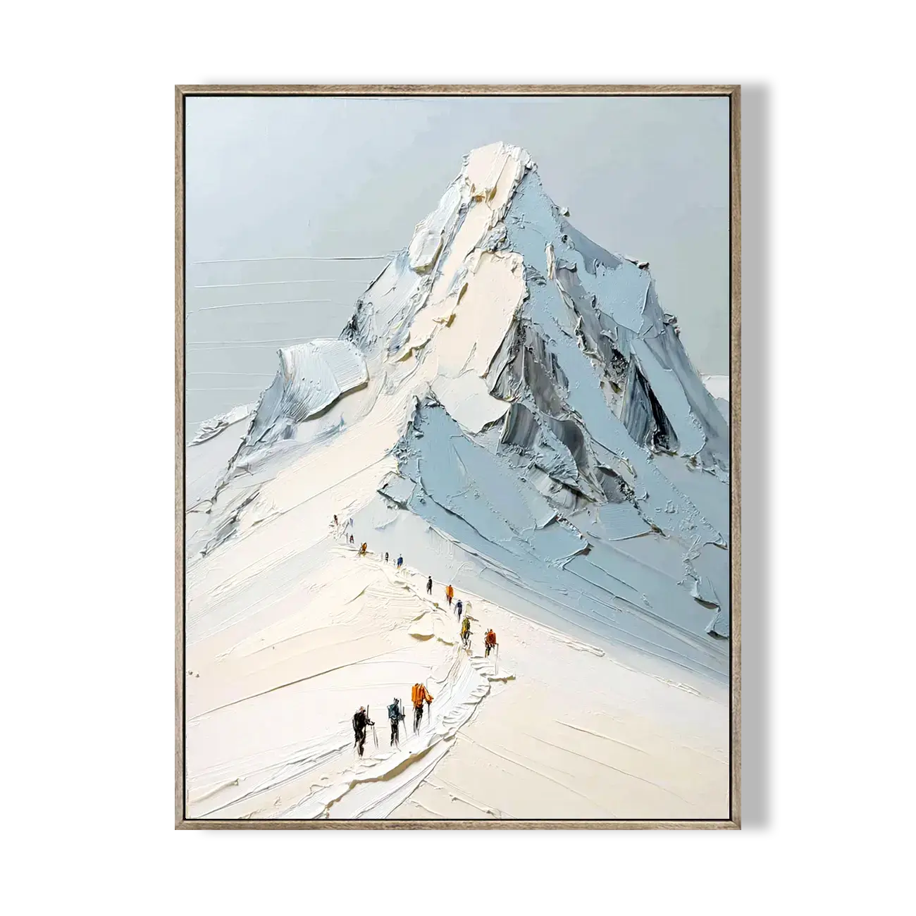 Snowy Mountain Peak Climbers Art #YDV007