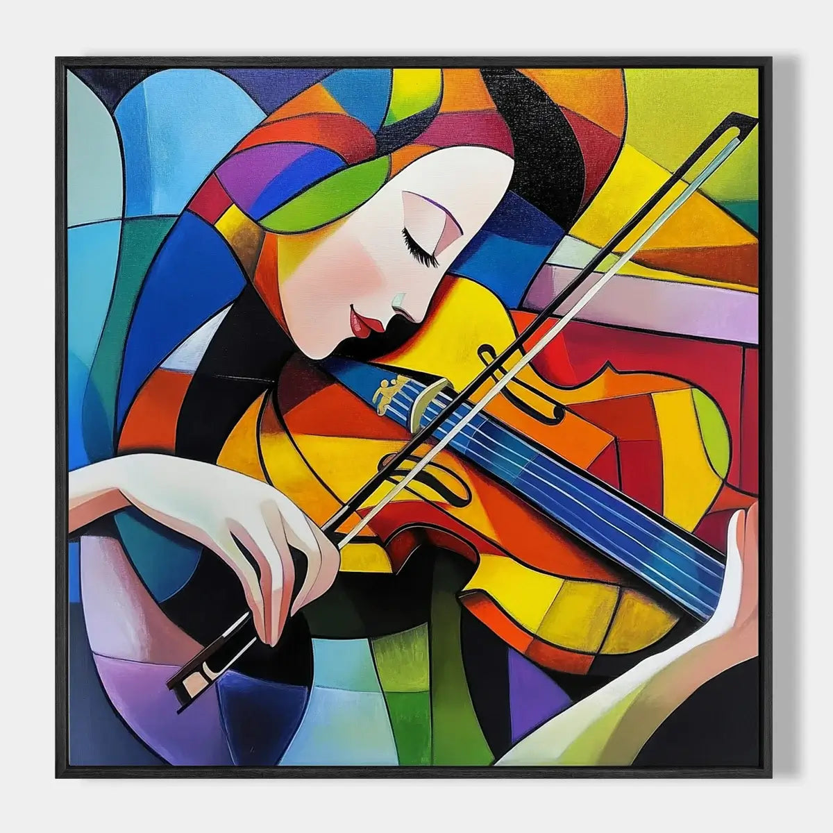 Girl Playing Cello Wall Art #ZRS005