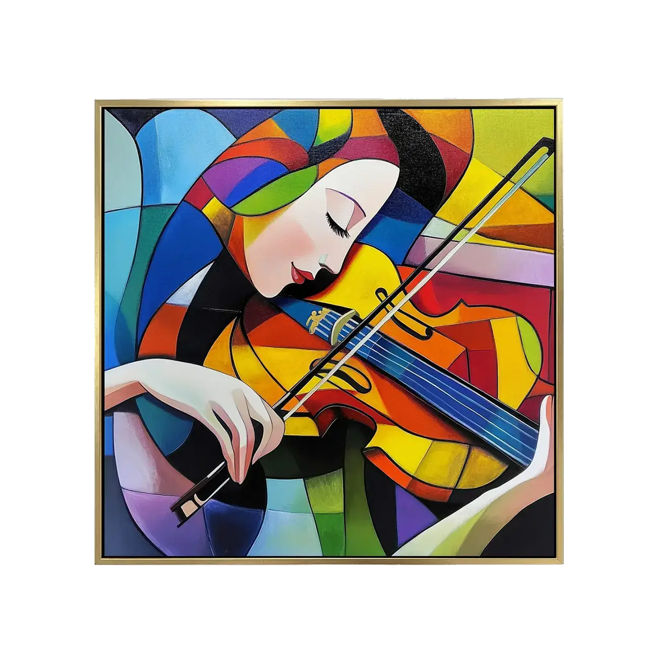 Girl Playing Cello Wall Art #ZRS005