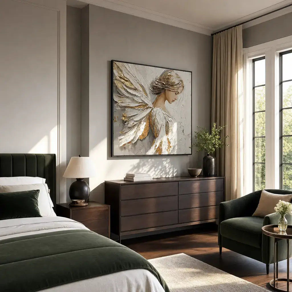 Gilded Wings Portrait Wall Art