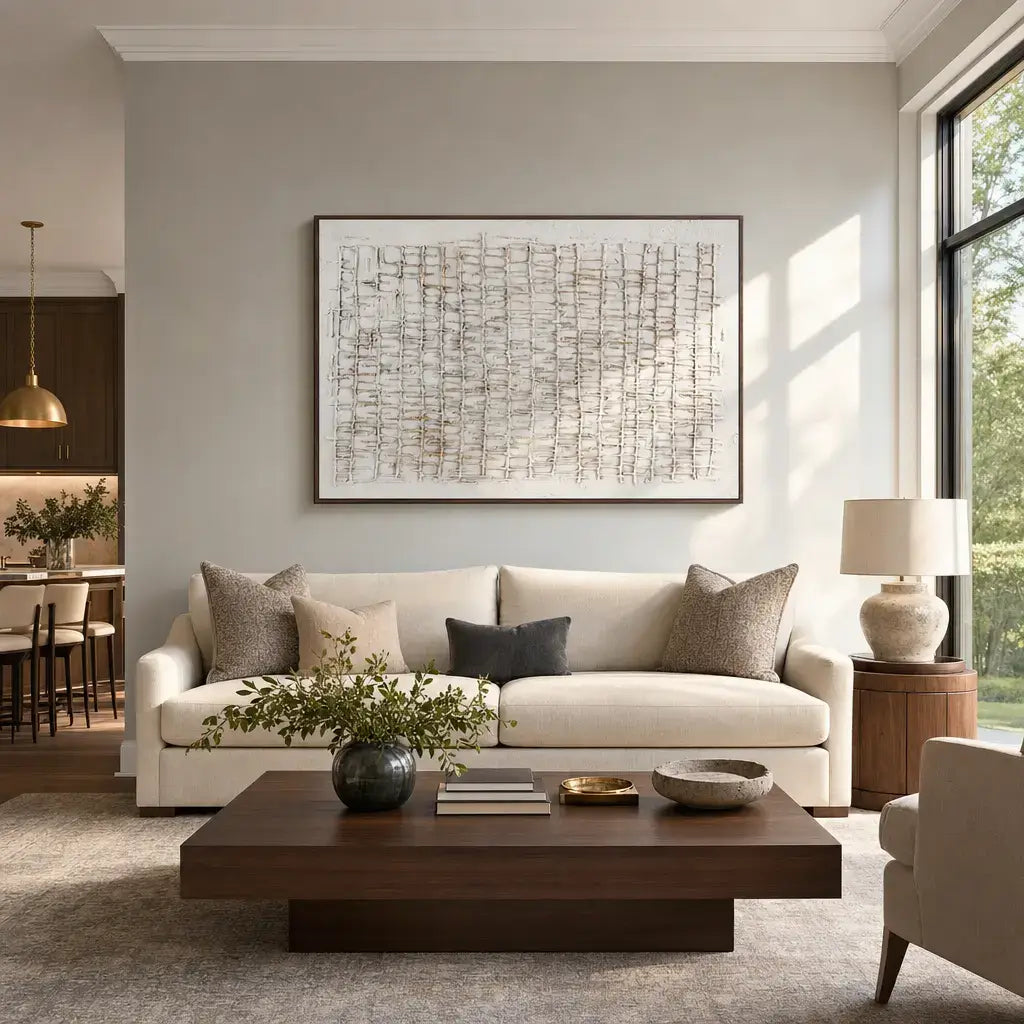 Gilded Lattice Wabi Sabi Wall Art