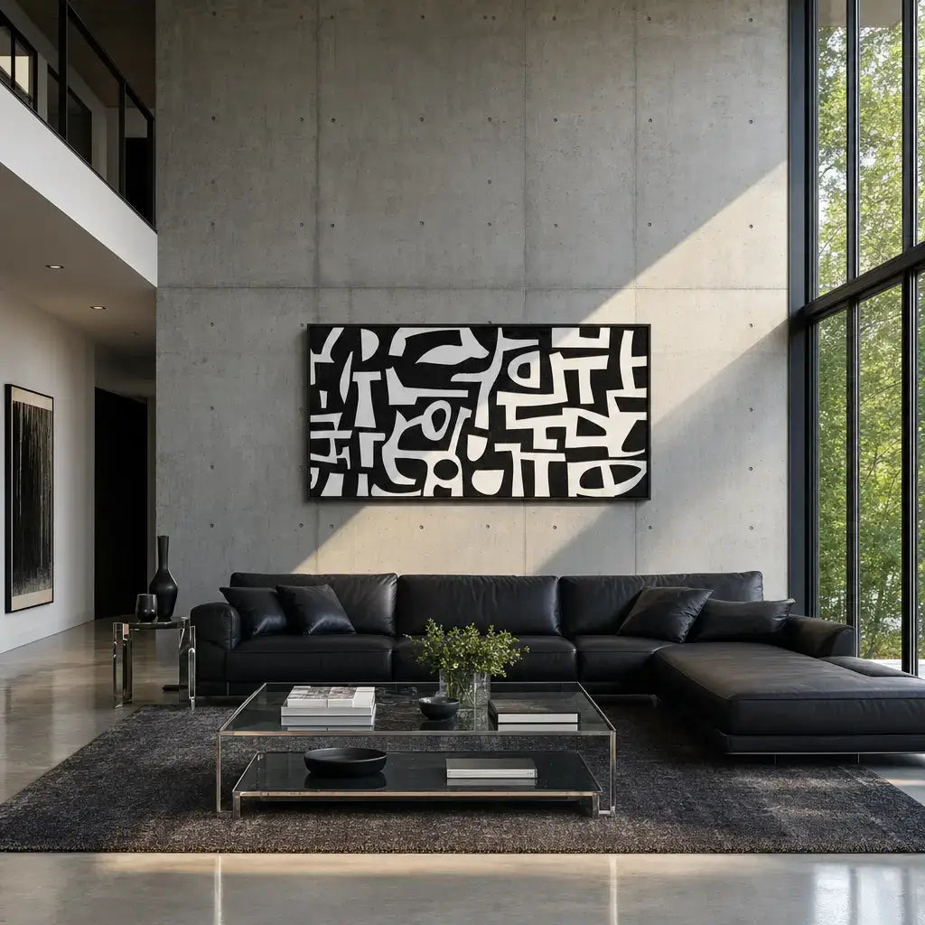 Flowing Interlock Wabi Sabi Painting