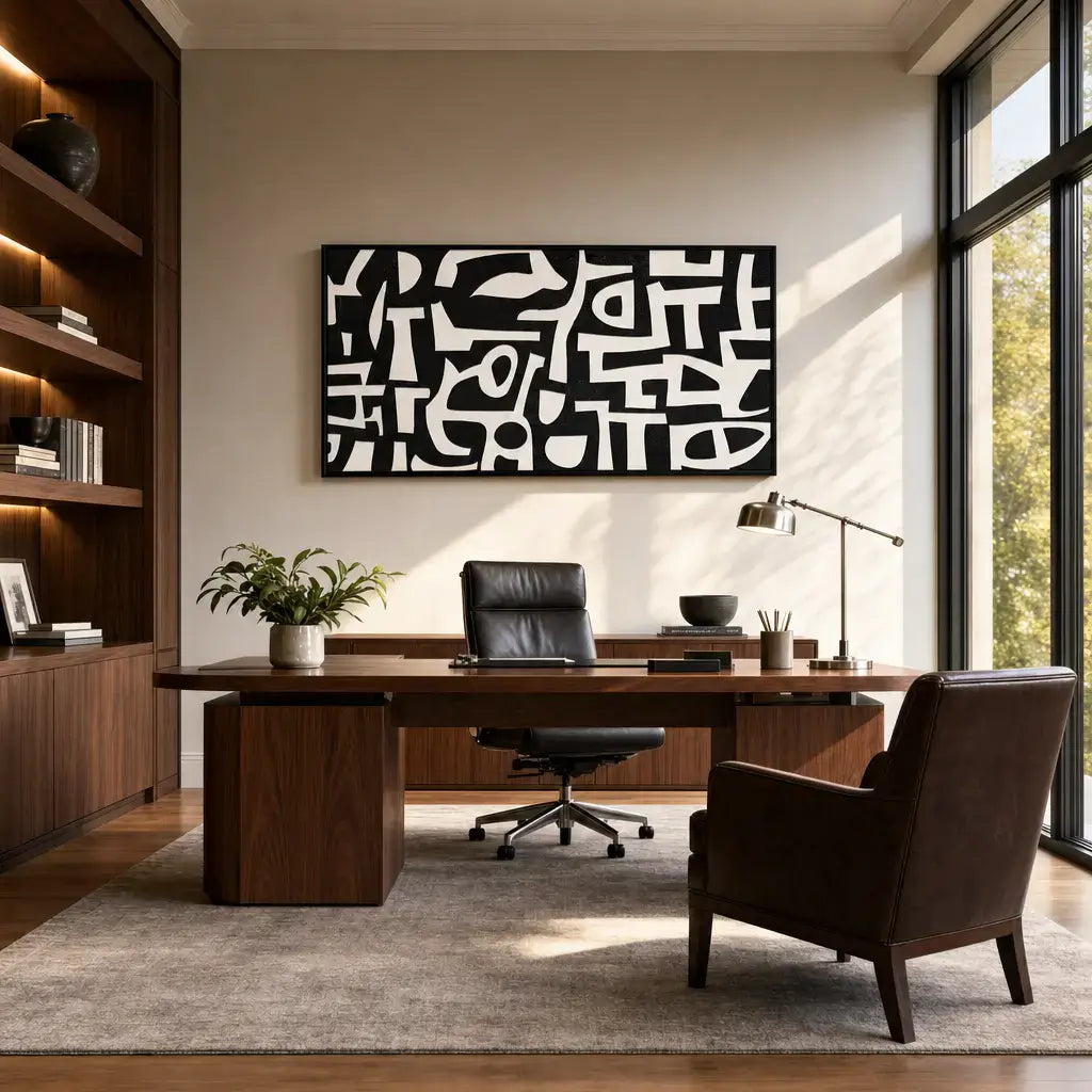 Flowing Interlock Wabi Sabi Painting