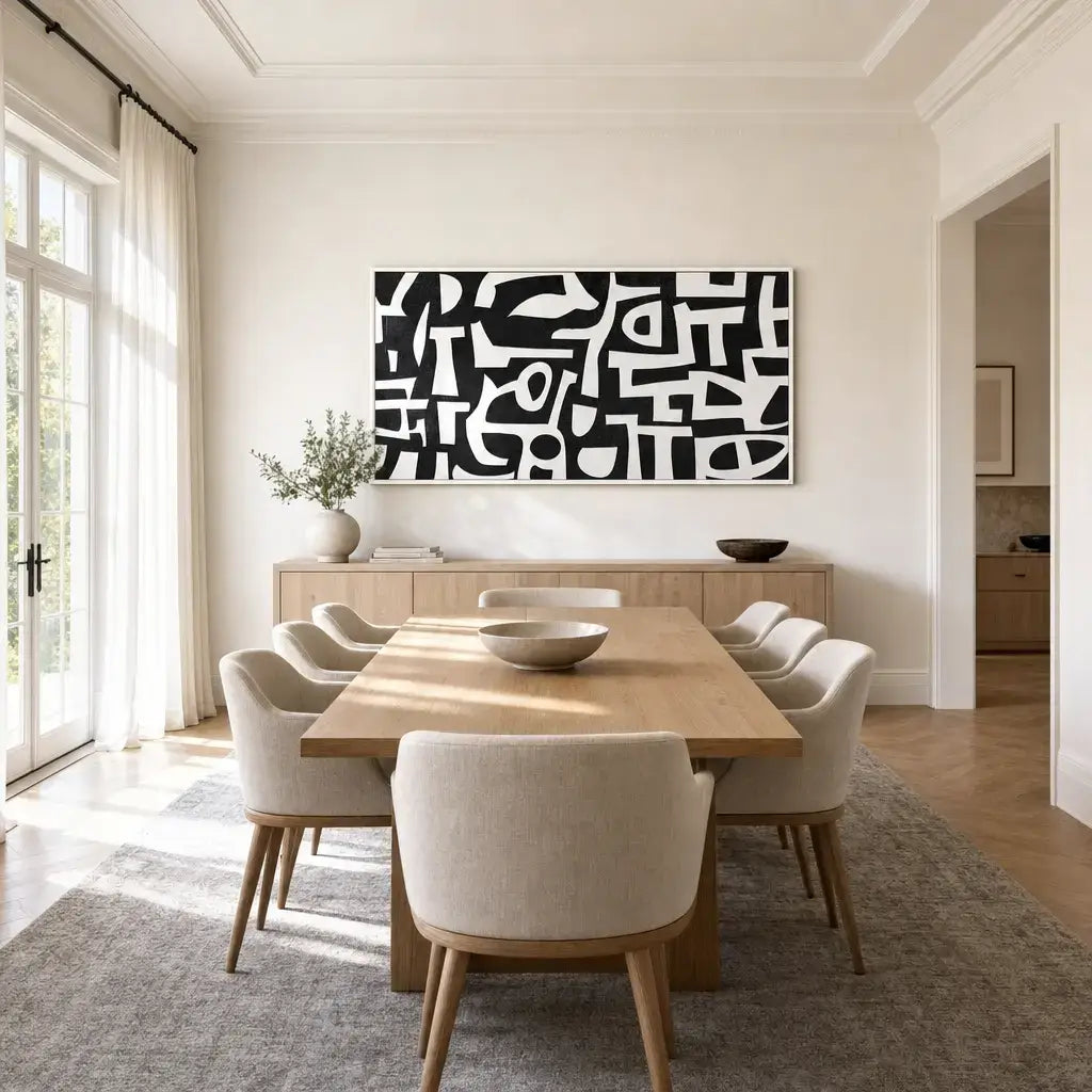 Flowing Interlock Wabi Sabi Painting