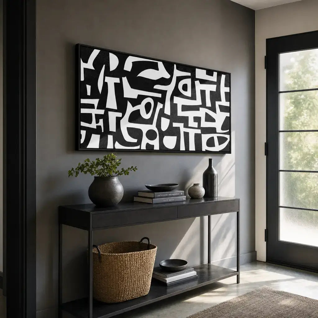 Flowing Interlock Wabi Sabi Painting