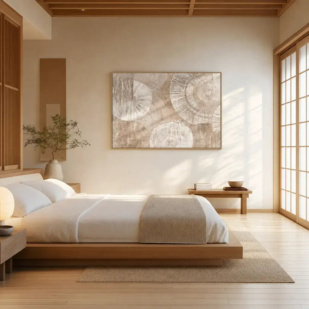Grain Circles Wabi Sabi Art