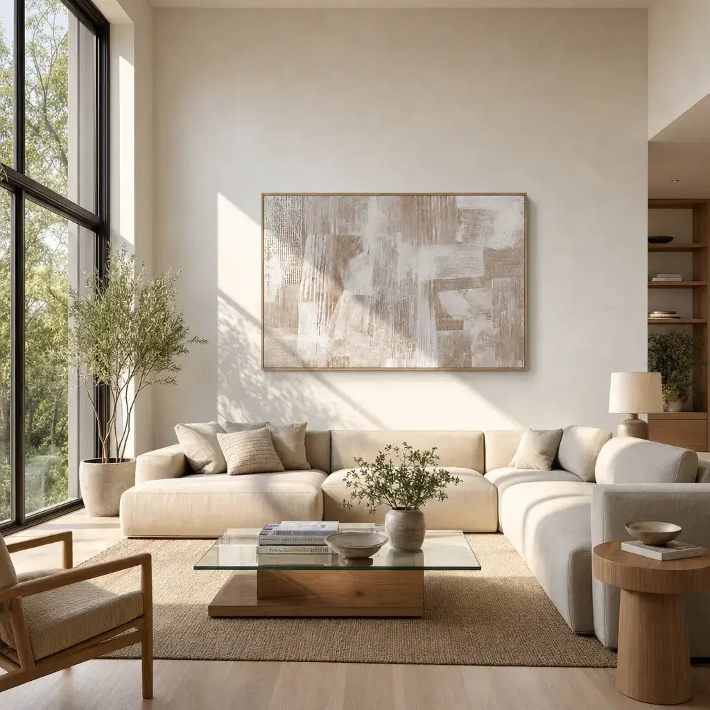 Linen Hues Wabi Sabi Wall Art