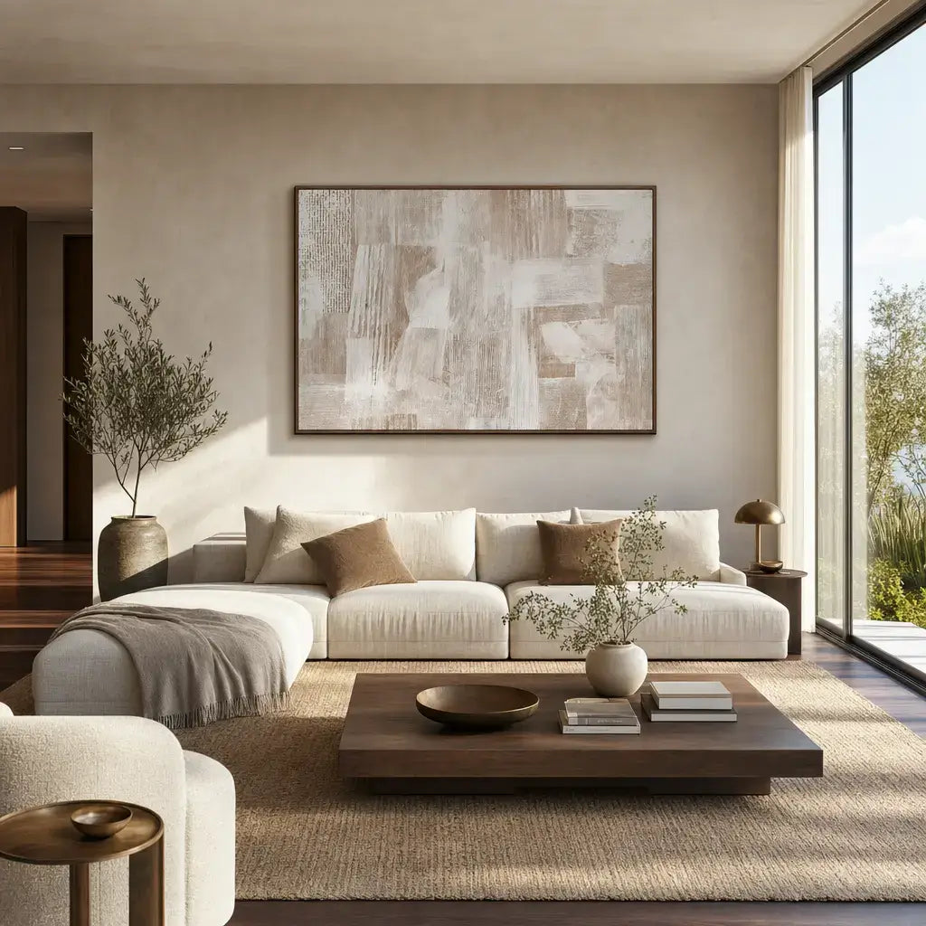 Linen Hues Wabi Sabi Wall Art