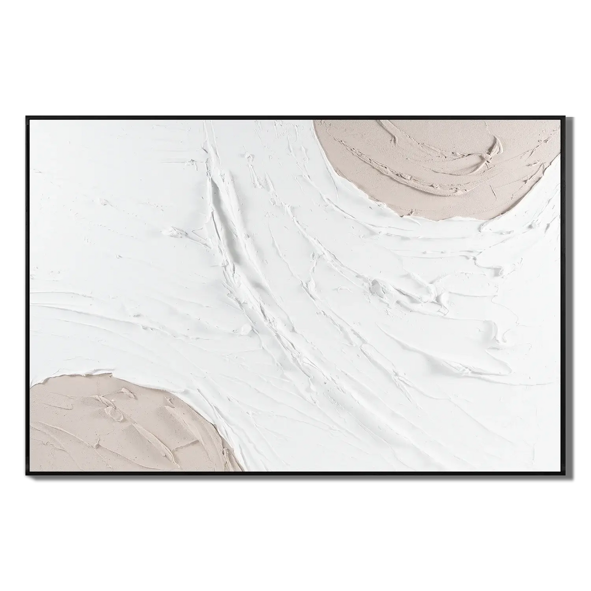 Sculpted Water Currents Abstract Wall Art