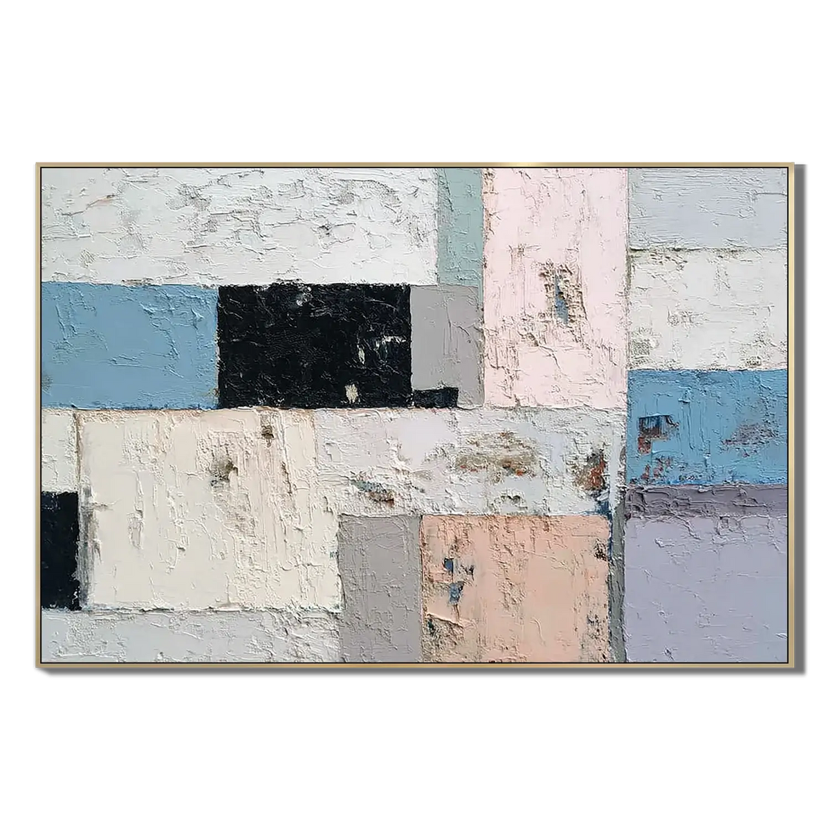 Soft Block Forms Abstract Wall Art