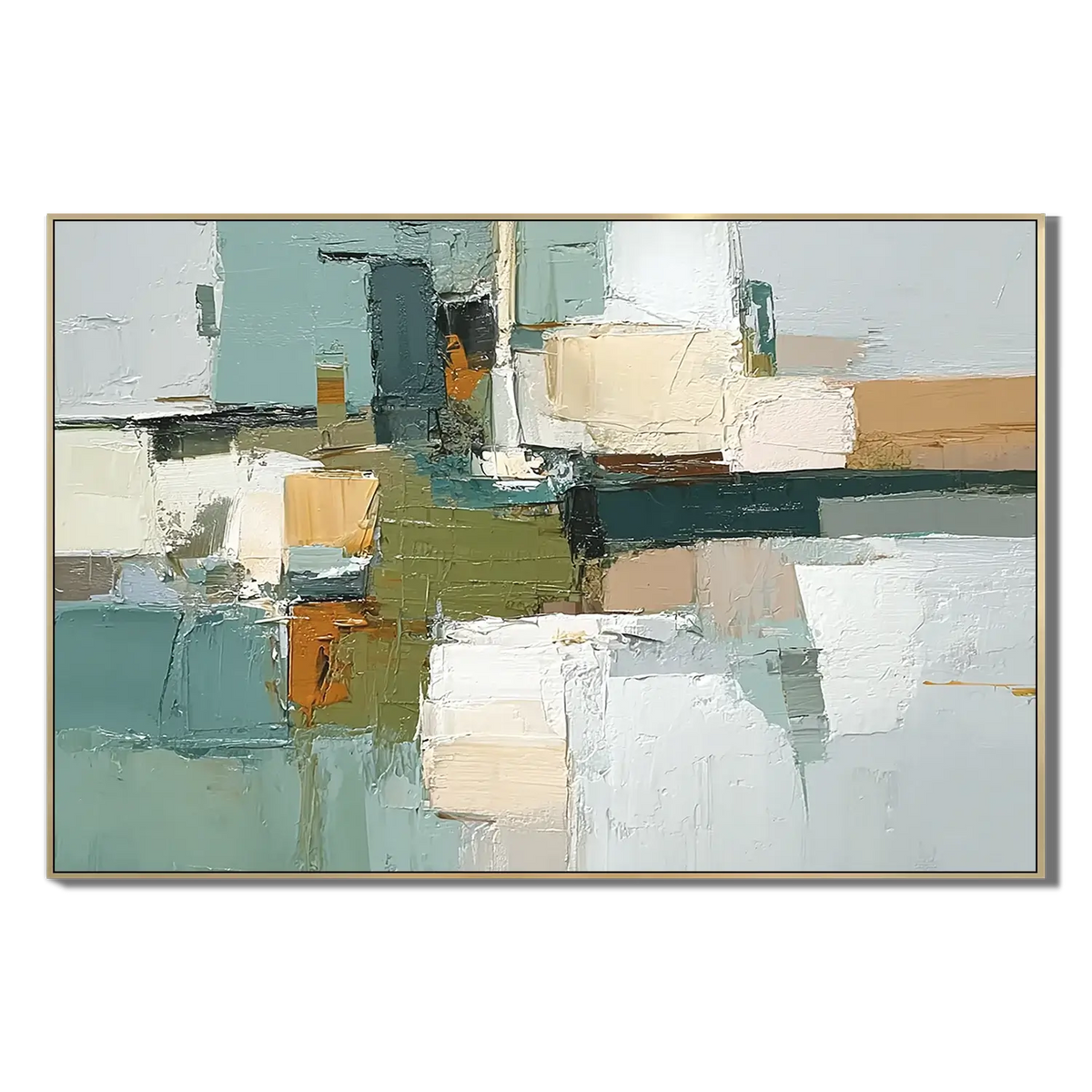 Muted Earth Forms Abstract Wall Art