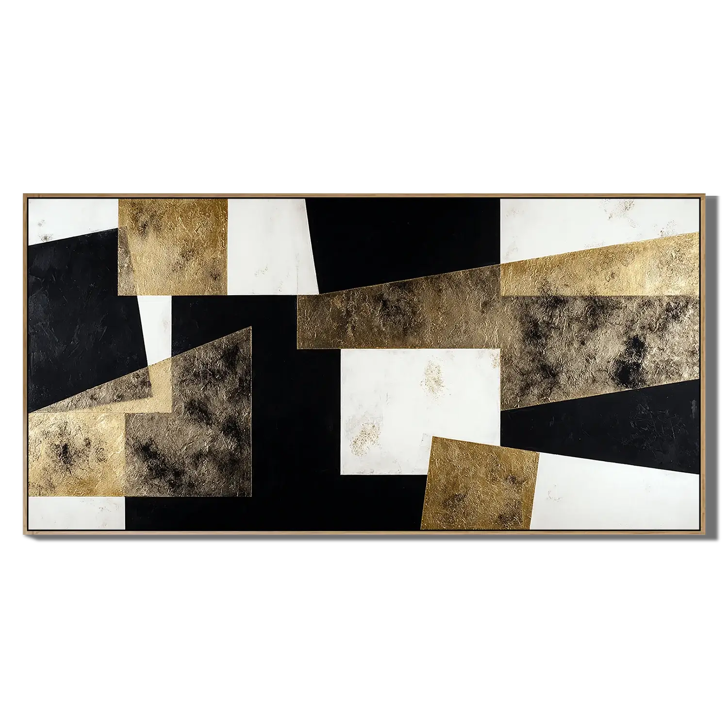Gilded Formation Abstract Wall Art