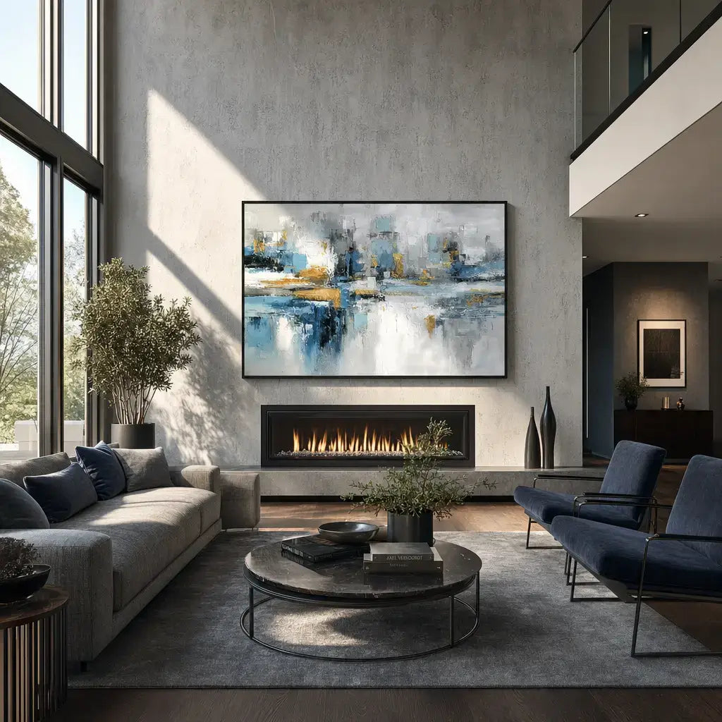 Gilded City Echo Abstract Wall Art