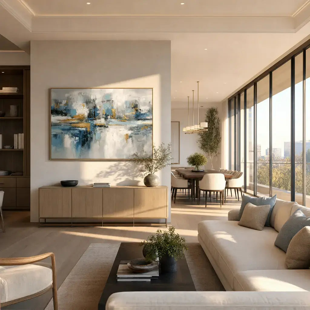 Gilded City Echo Abstract Wall Art