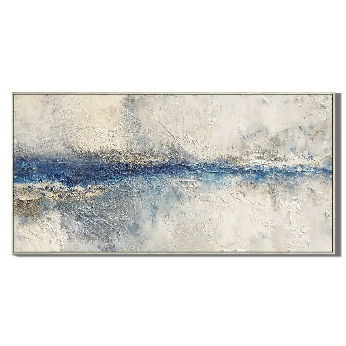 Azure Rift Abstract Wall Art