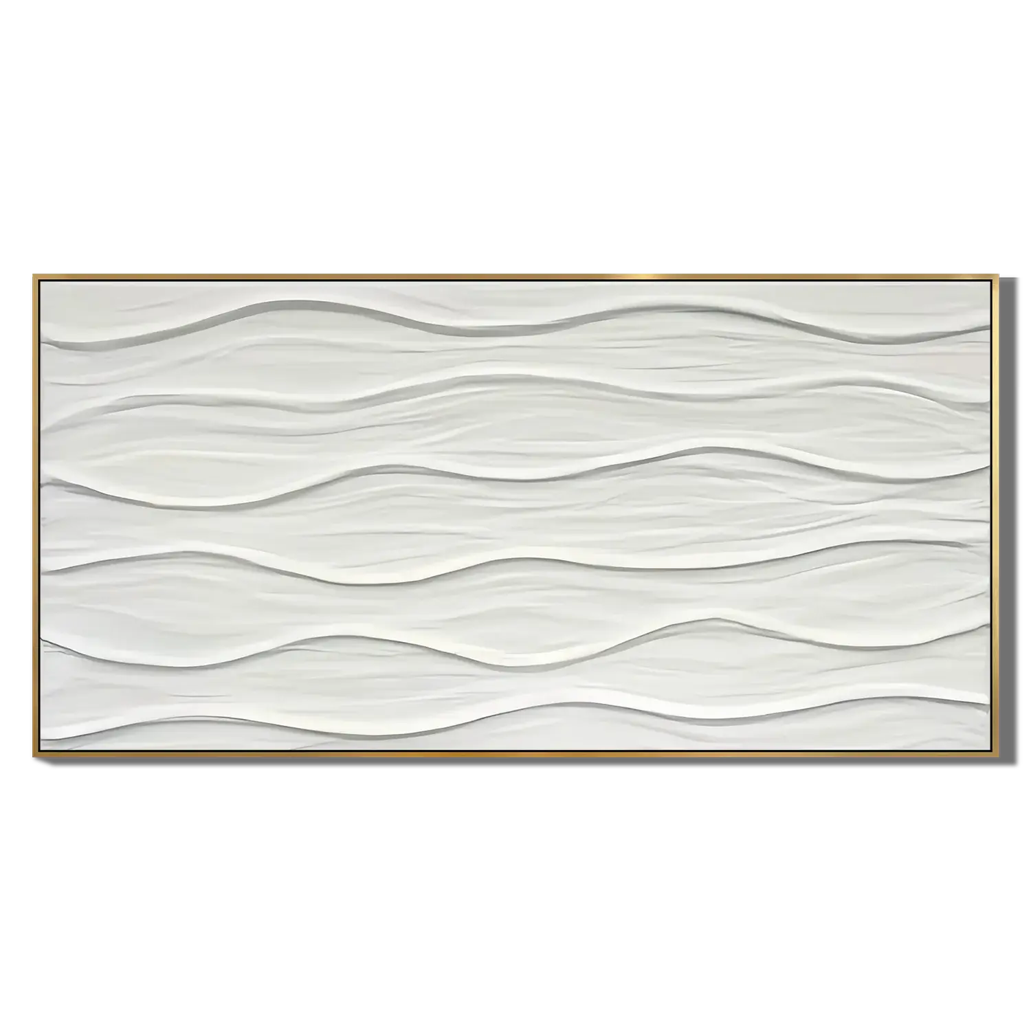 White Textured Wavy Ocean Ridges