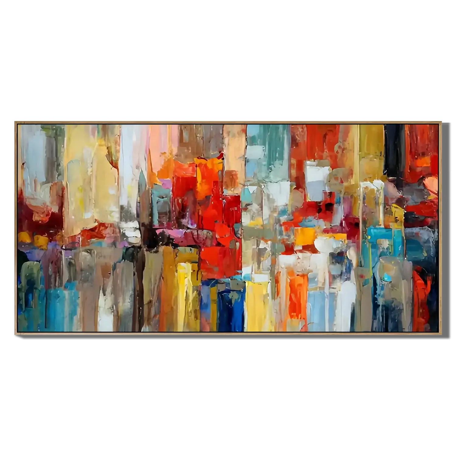 Vibrant Heavy Texture Colorful Strokes