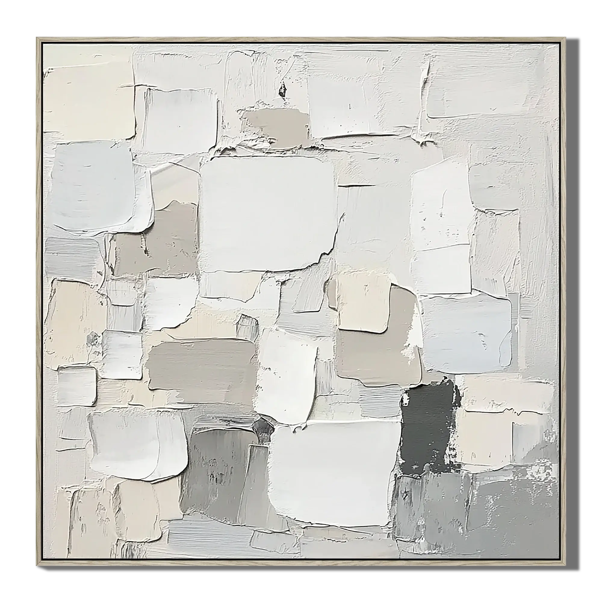 Fragmented Relief Abstract Wall Art