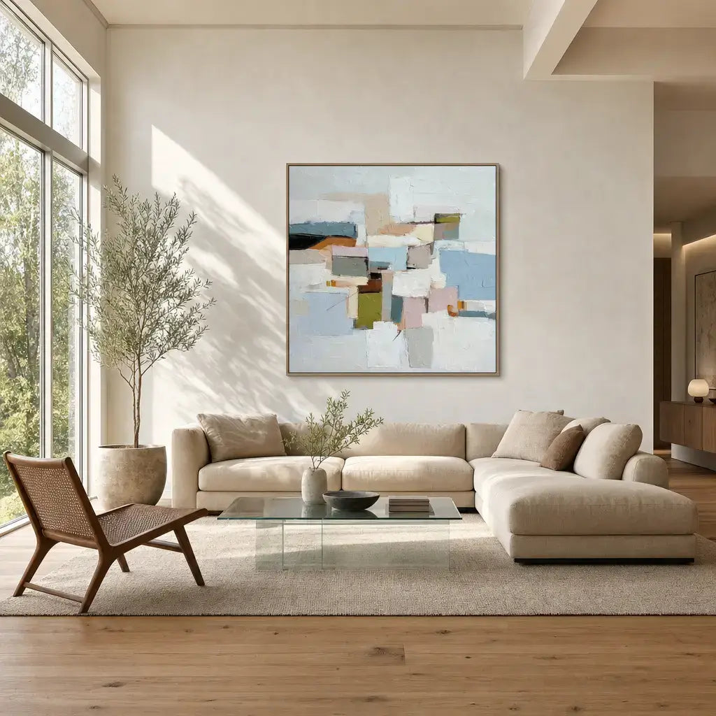 City Blocks Abstract Wall Art