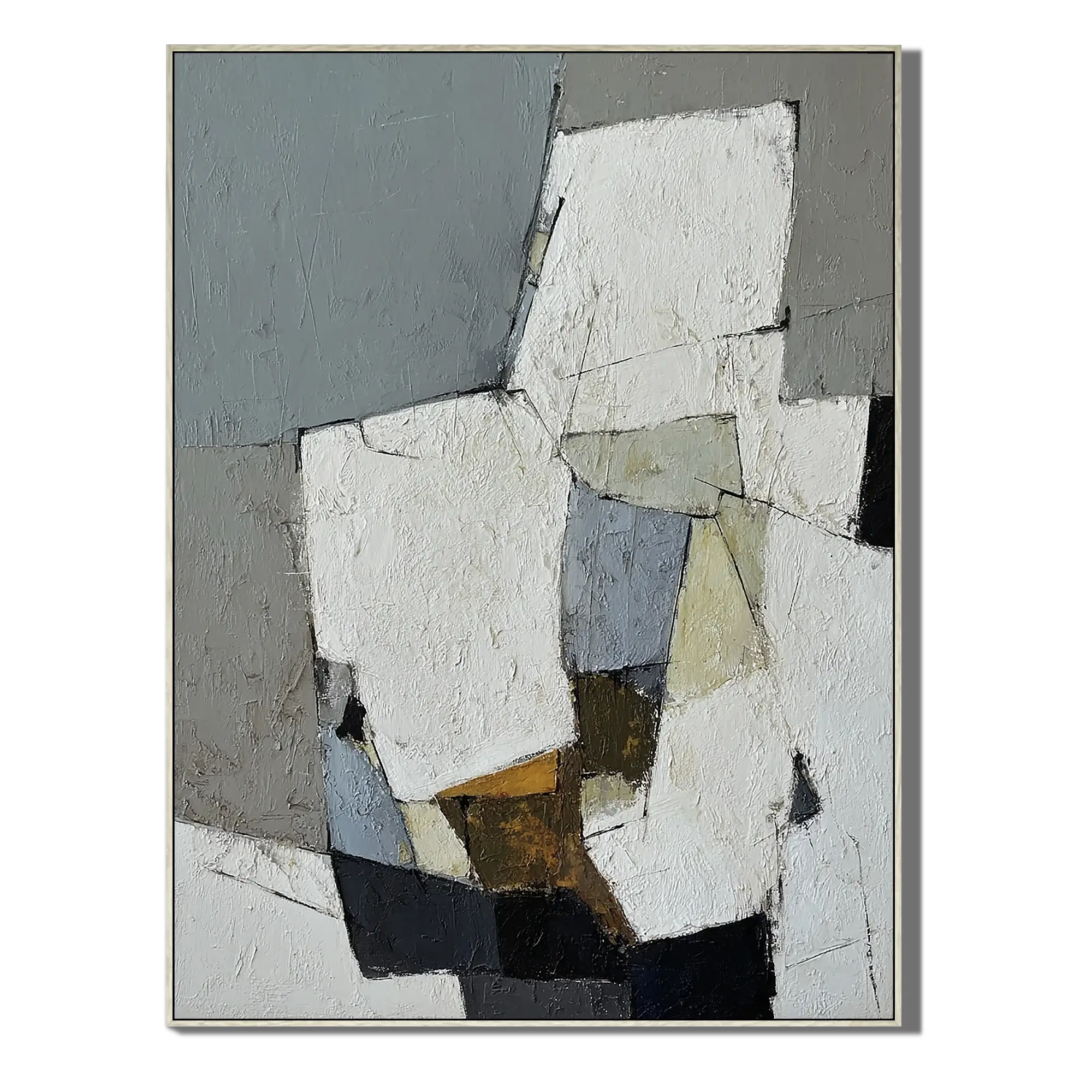 Fractured Facets Abstract Wall Art