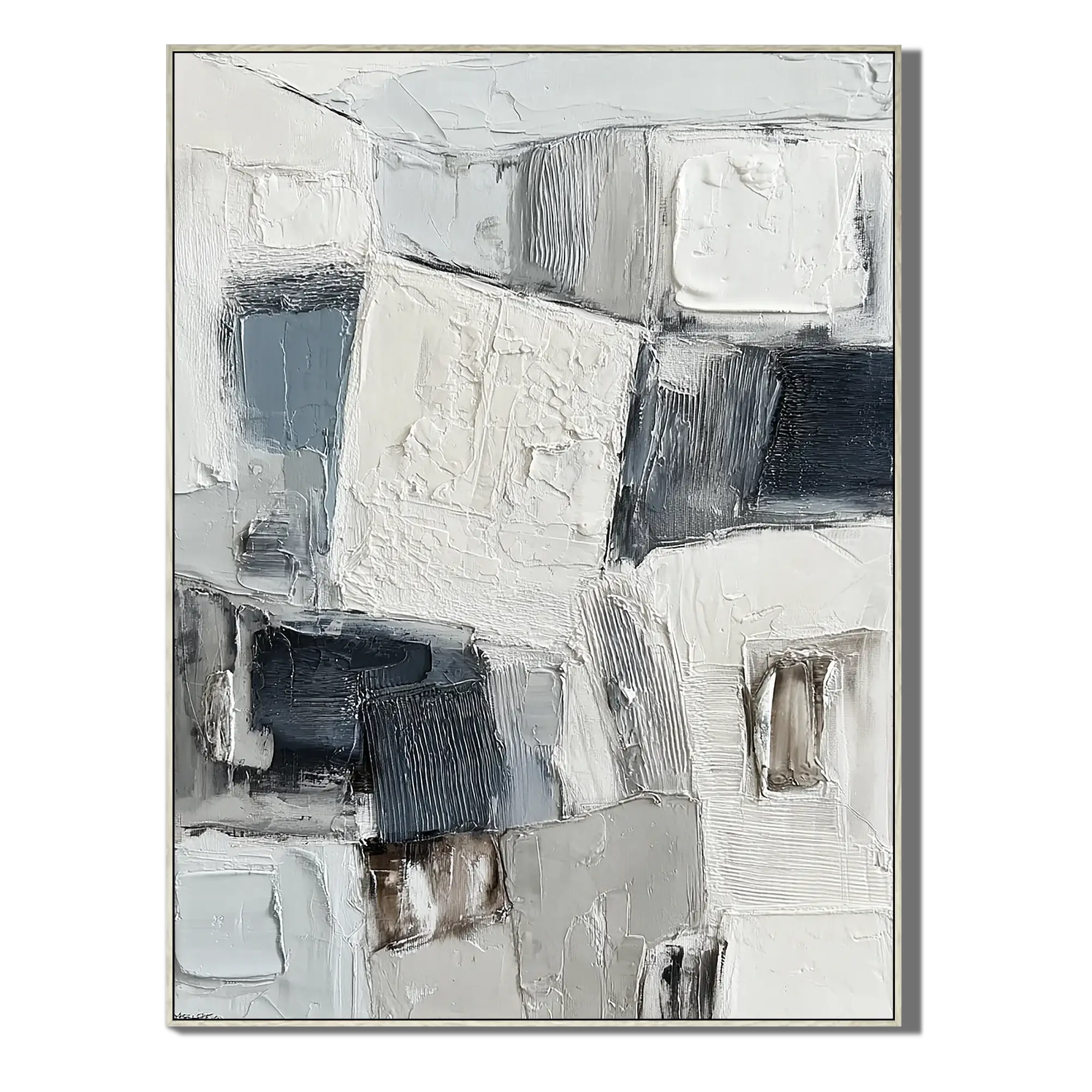 Textured Stone Forms Wabi Sabi Art