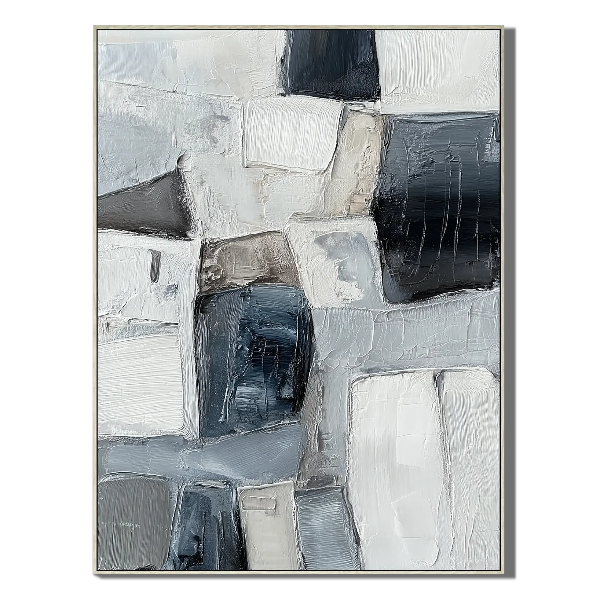 Winter Cityscape Wabi Sabi Wall Art