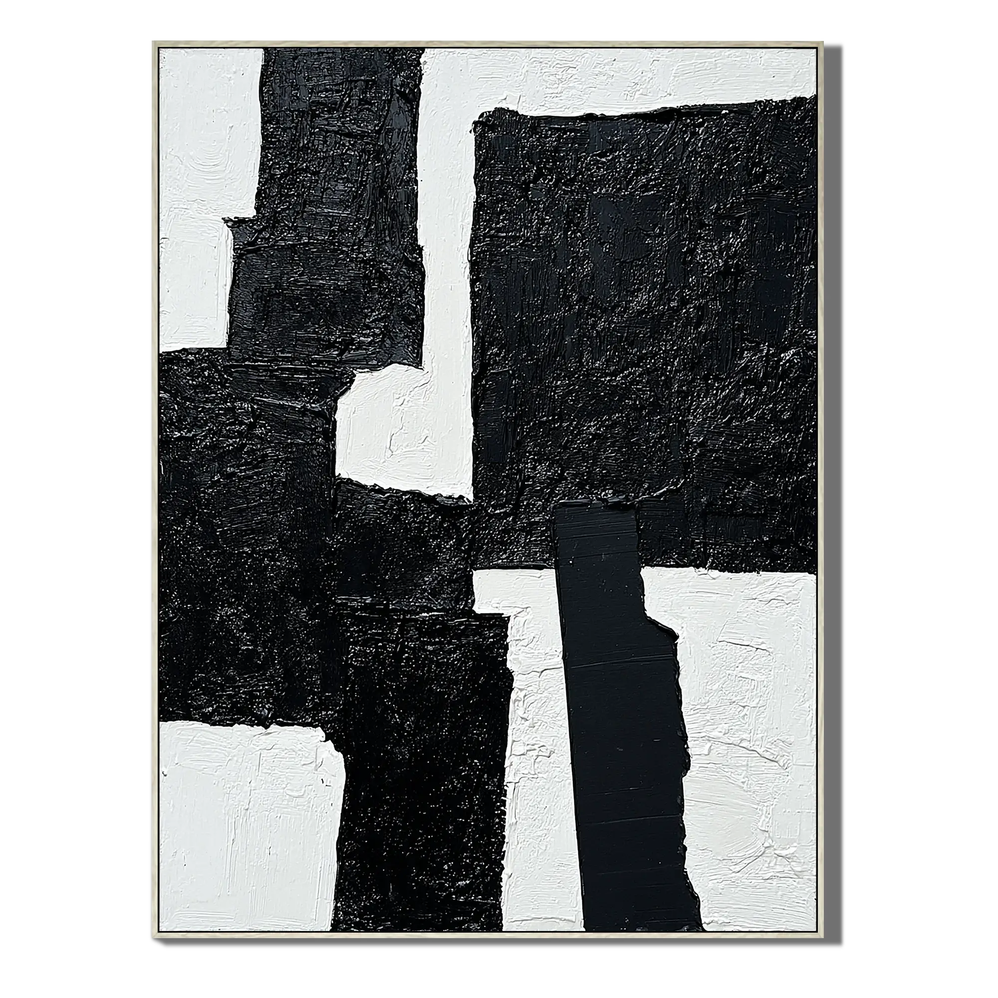 Ebony Structure Wabi Sabi Painting