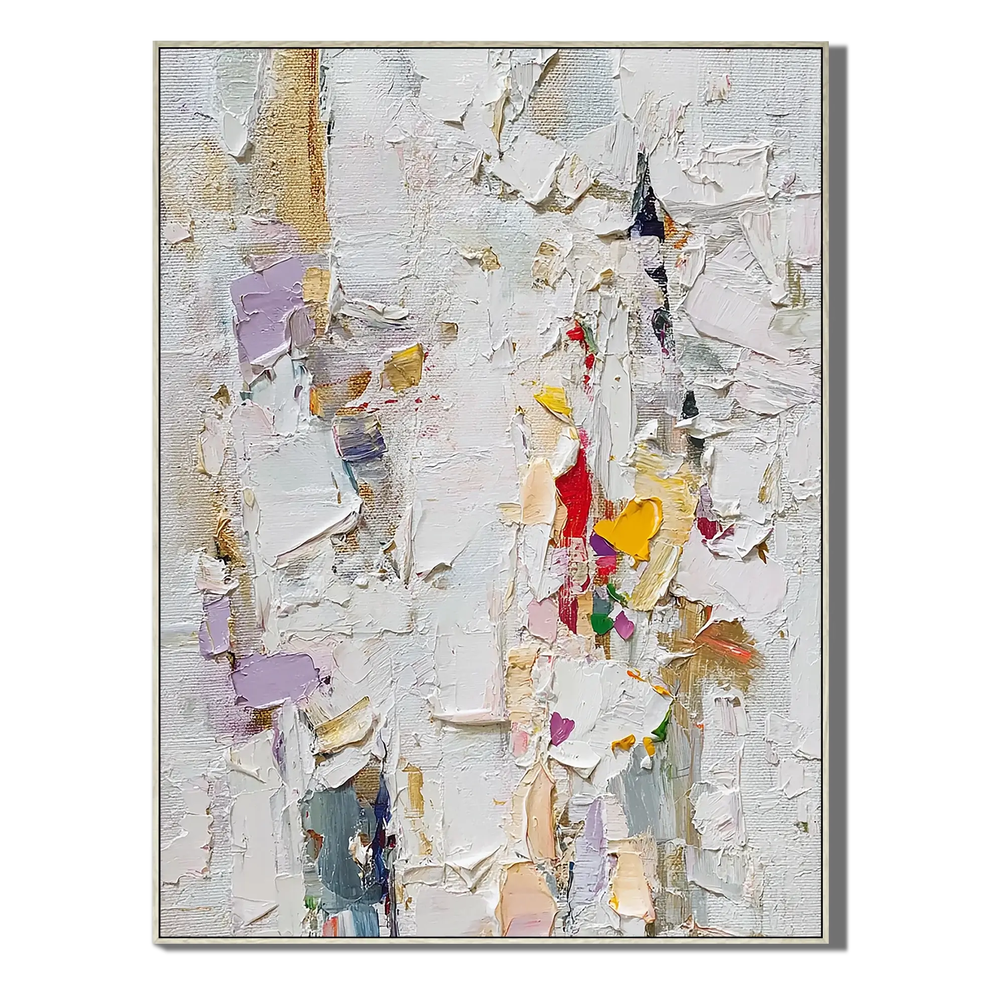 Frosted Shards Abstract Wall Art