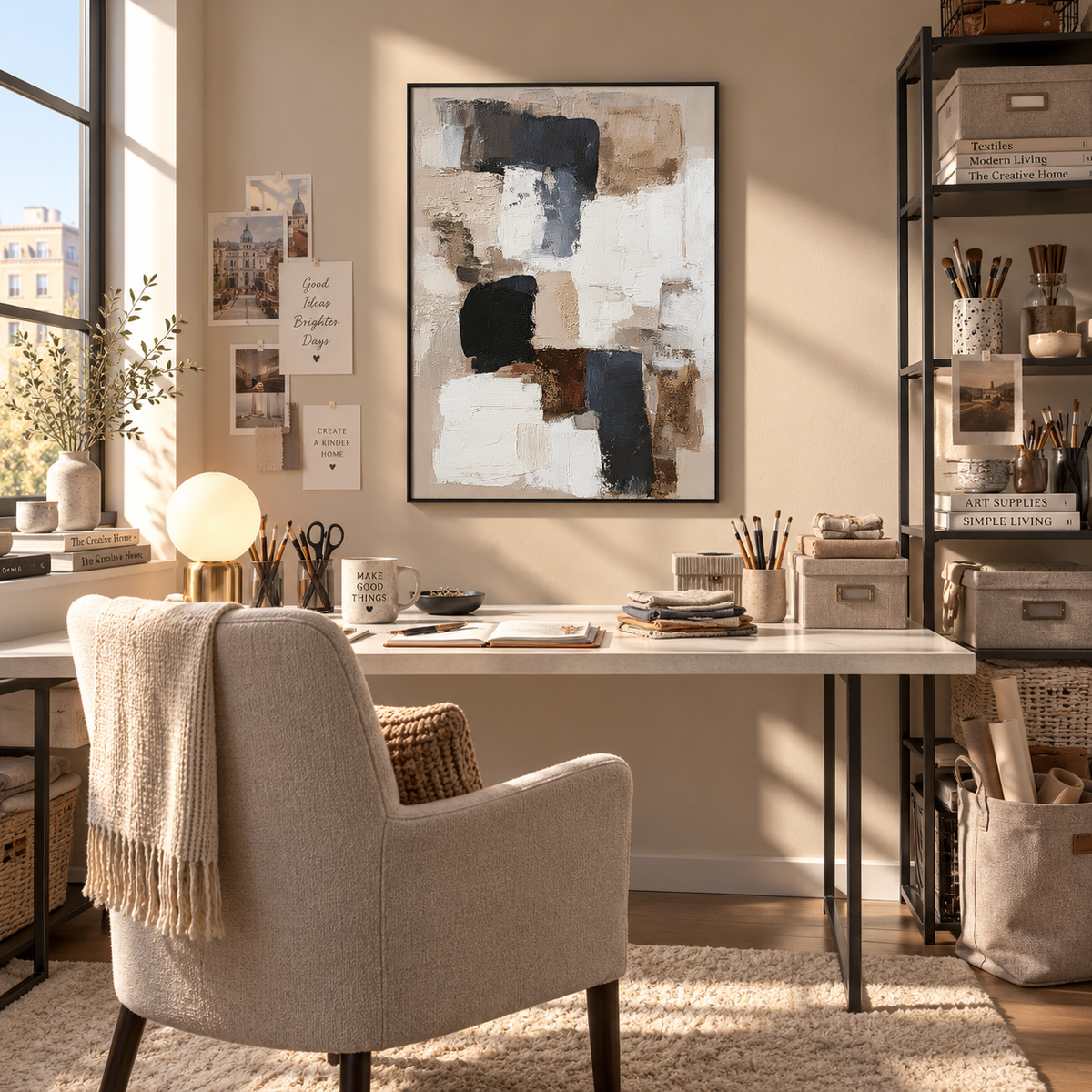 Stone Blocks Abstract Wall Art